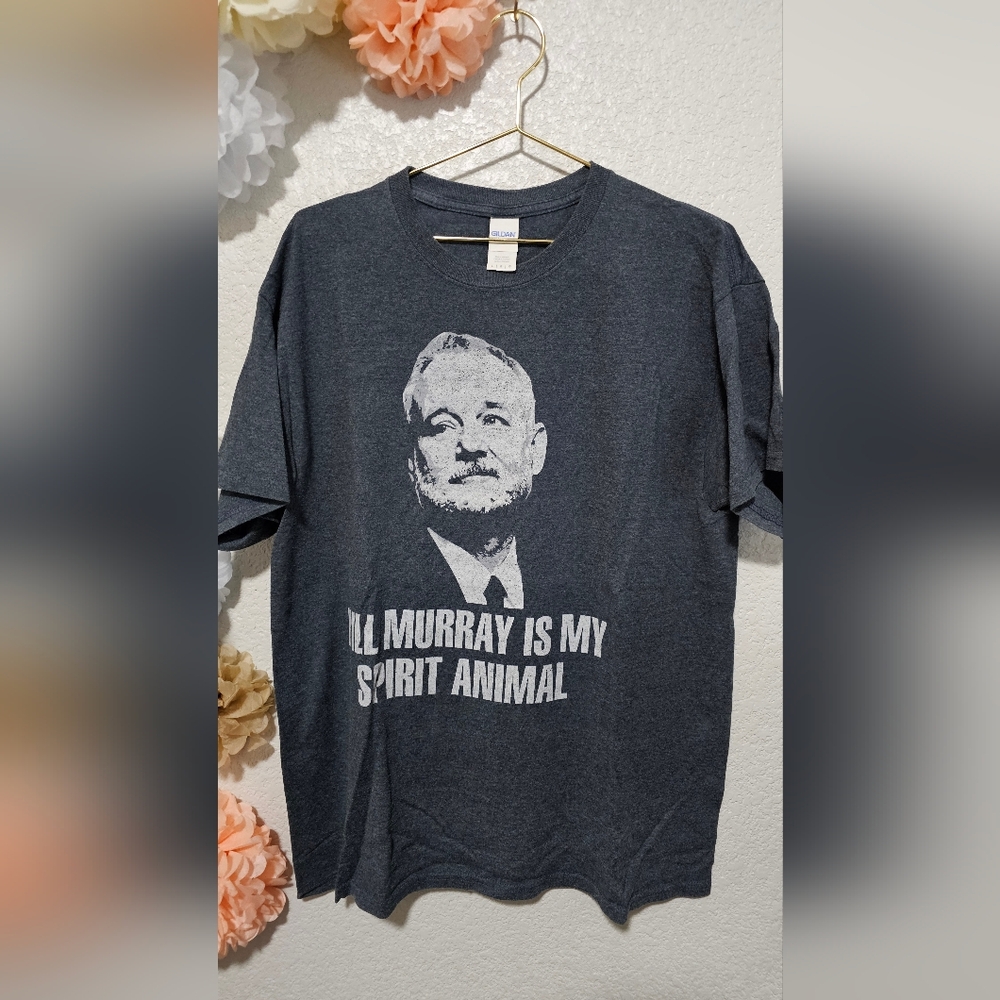 Gildan Gray Graphic Men's T-Shirt